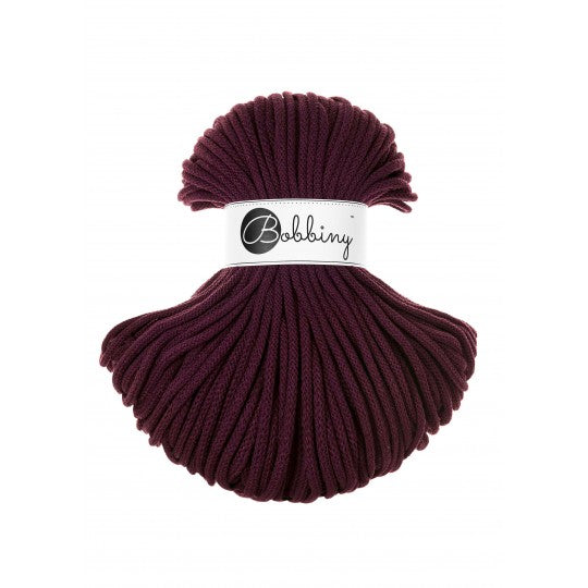 BURGUNDY - PLETENÁ ŠNÚRA 5 MM 100 M
