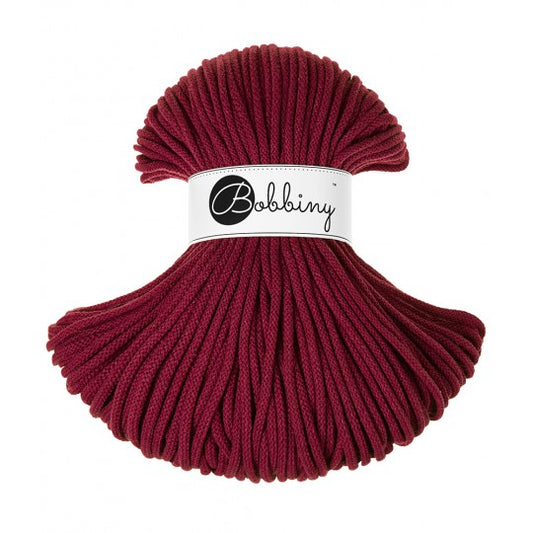 WINE RED- PLETENÁ ŠNÚRA 5 MM 100 M